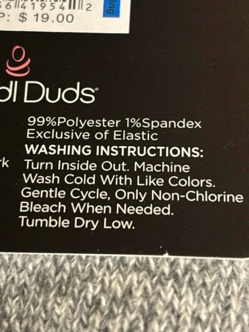 New Cuddl Duds Socks Women’s 2 Pack Gray Soft Leg Layering Crew Socks Casual